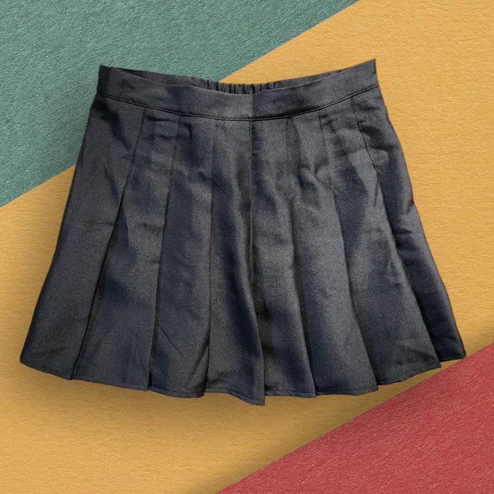 Johnny Pleated Skirt Attached Shorts Black High Waist‎ sz XXL tennis skort